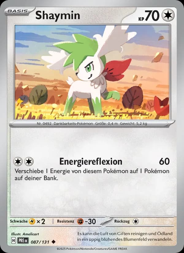 Shaymin card in German