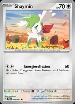 Shaymin card in German