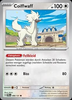Coiffwaff card in German