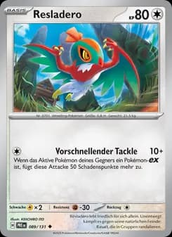Resladero card in German