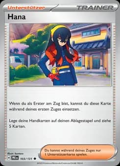 Hana card in German