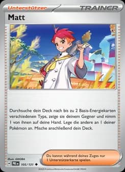Matt card in German