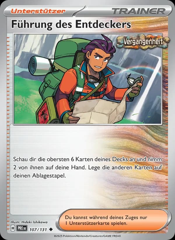 Führung des Entdeckers card in German