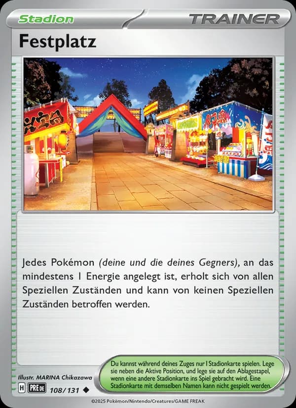 Festplatz card in German