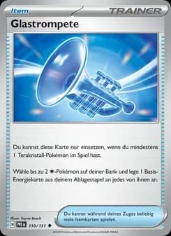 Glastrompete card in German
