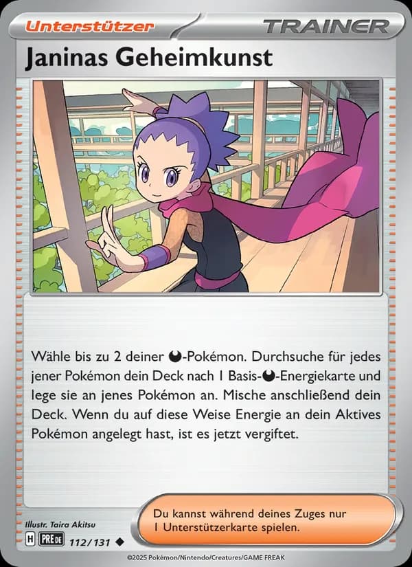 Janinas Geheimkunst card in German