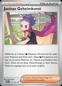 Janinas Geheimkunst card in German