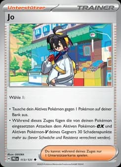 Jo card in German
