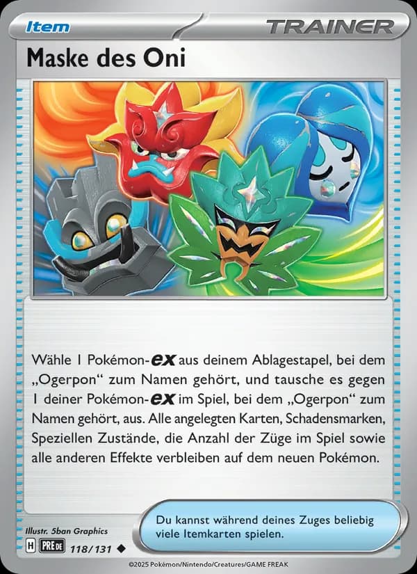 Maske des Oni card in German