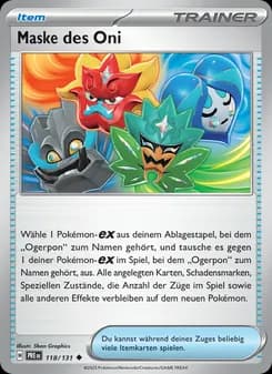 Maske des Oni card in German