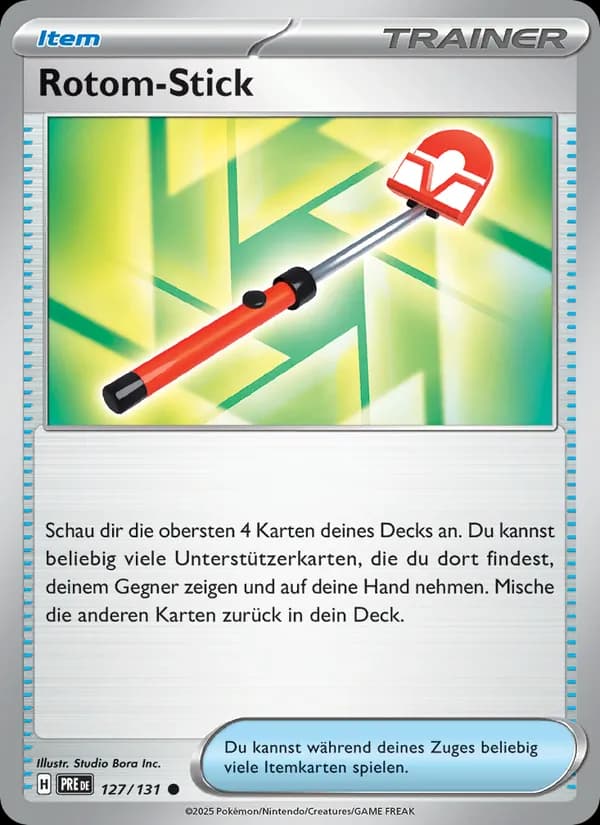 Rotom-Stick card in German