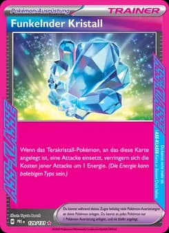 Funkelnder Kristall card in German