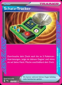 Schatz-Tracker card in German