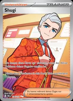 Shugi card in German
