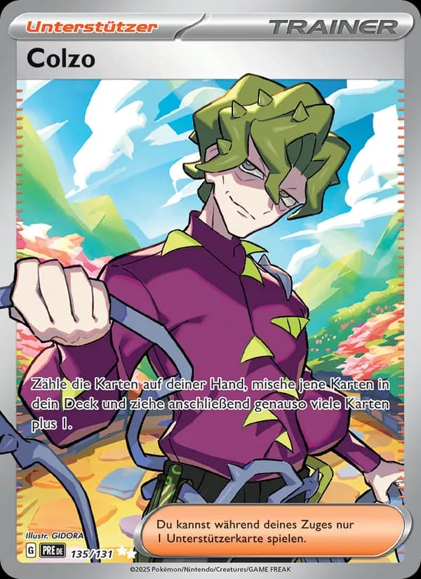 Colzo card in German