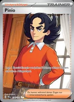 Pinio card in German