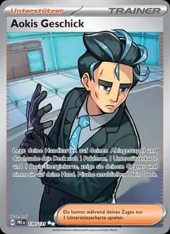 Aokis Geschick card in German