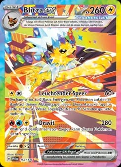 Blitza-ex card in German