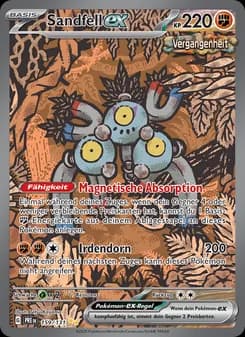 Sandfell-ex card in German