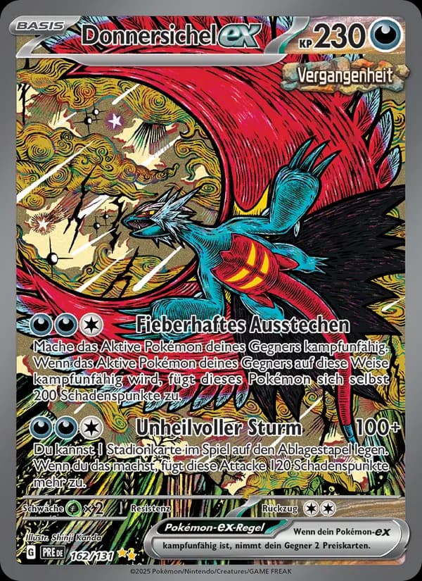 Donnersichel-ex card in German