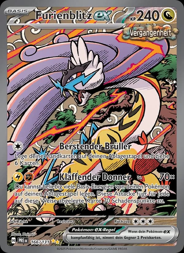 Furienblitz-ex card in German