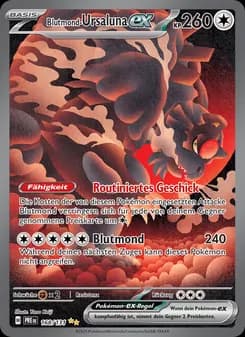 Blutmond-Ursaluna-ex card in German