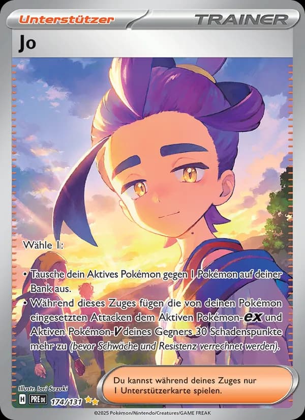 Jo card in German