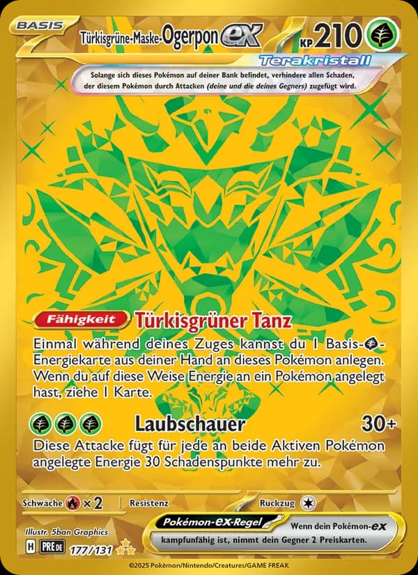 Türkisgrüne-Maske-Ogerpon-ex card in German