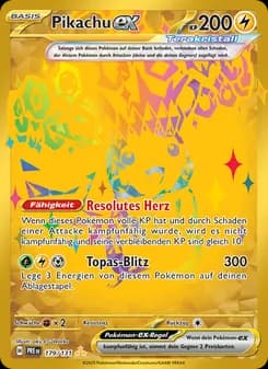 Pikachu-ex card in German