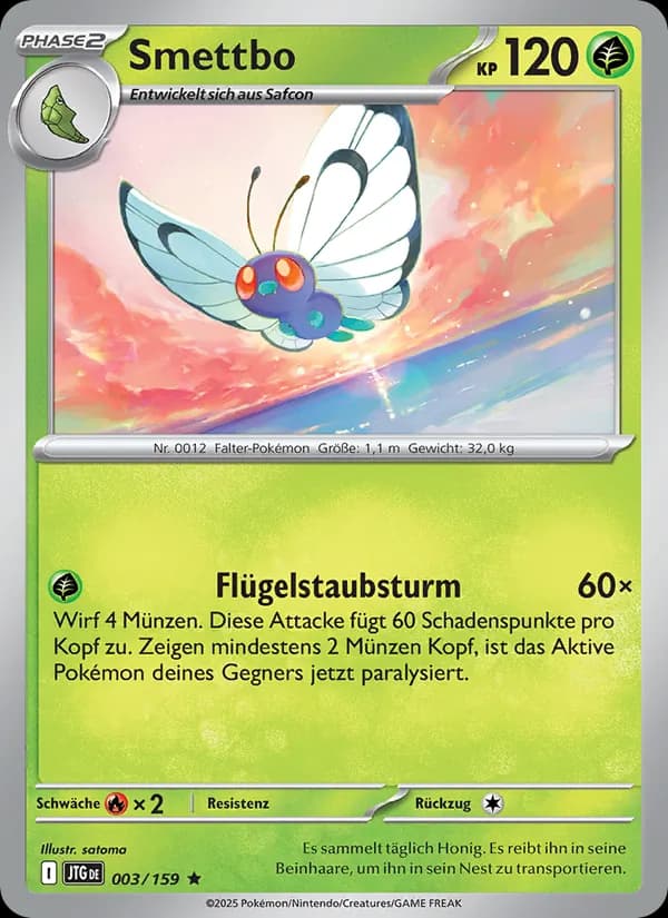 Smettbo card in German