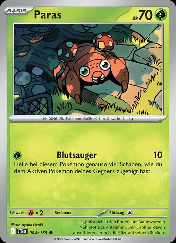 Paras card in German