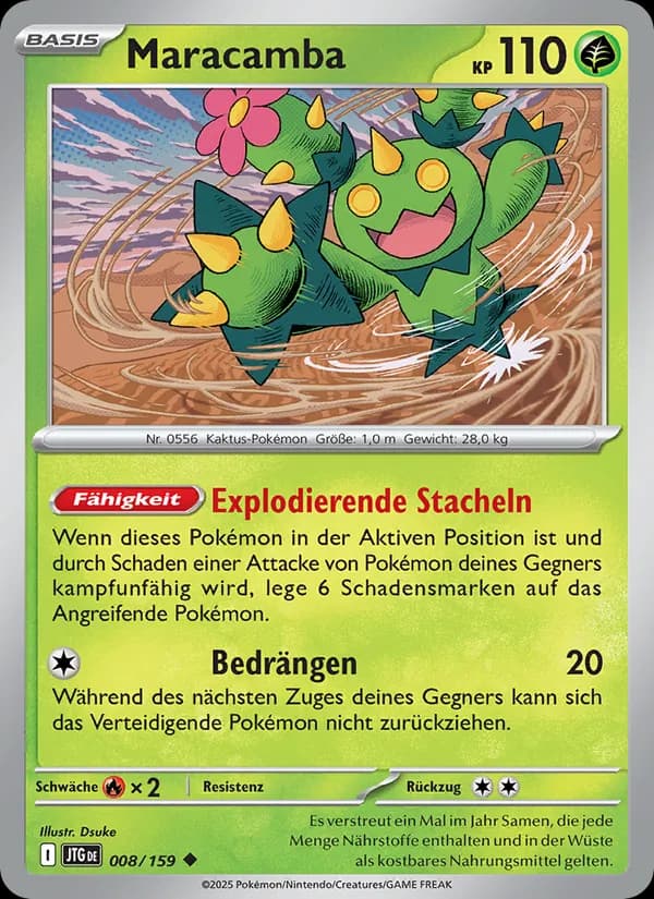 Maracamba card in German