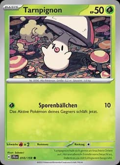 Tarnpignon card in German