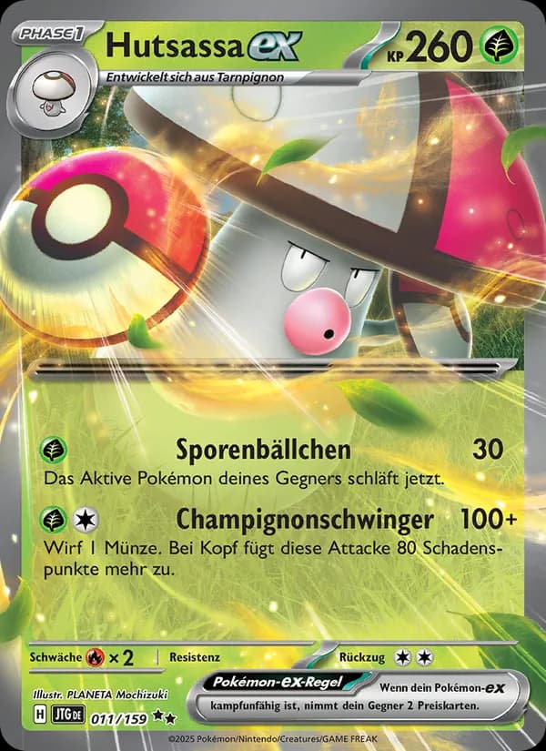 Hutsassa-ex card in German