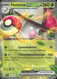 Hutsassa-ex card in German