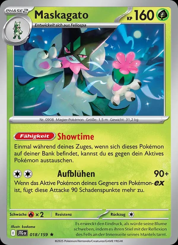 Maskagato card in German