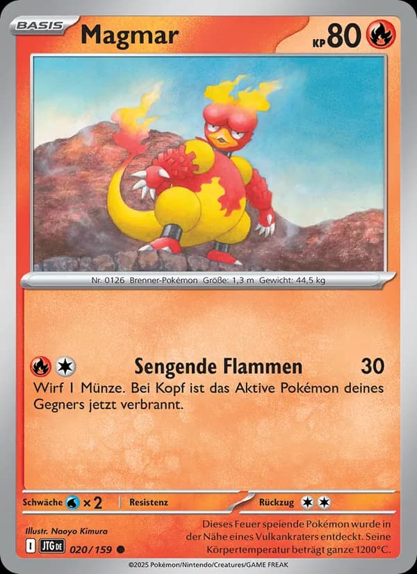 Magmar card in German