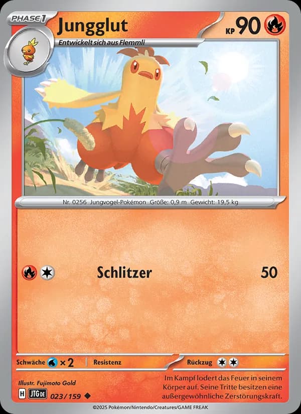 Jungglut card in German