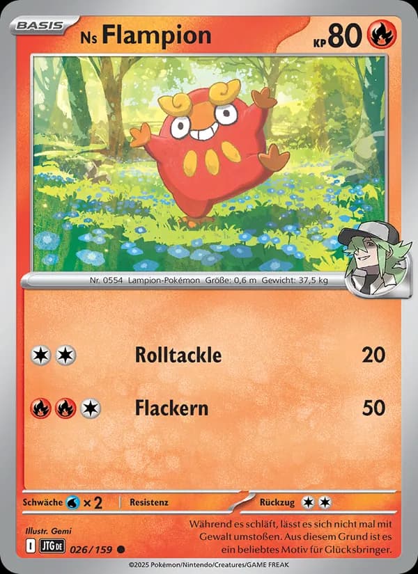 Ns Flampion card in German