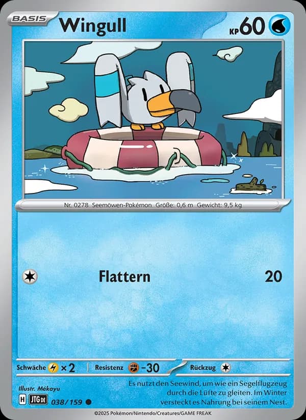 Wingull card in German