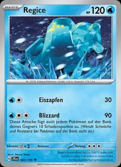 Regice card in German
