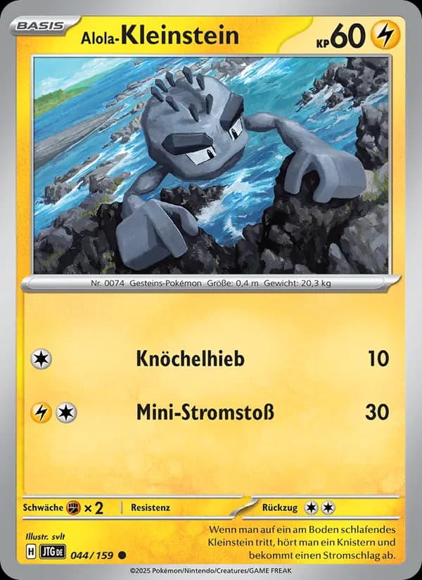 Alola-Kleinstein card in German
