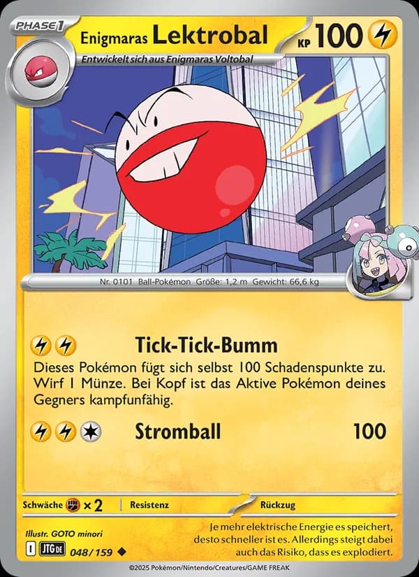 Enigmaras Lektrobal card in German