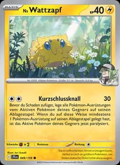 Ns Wattzapf card in German