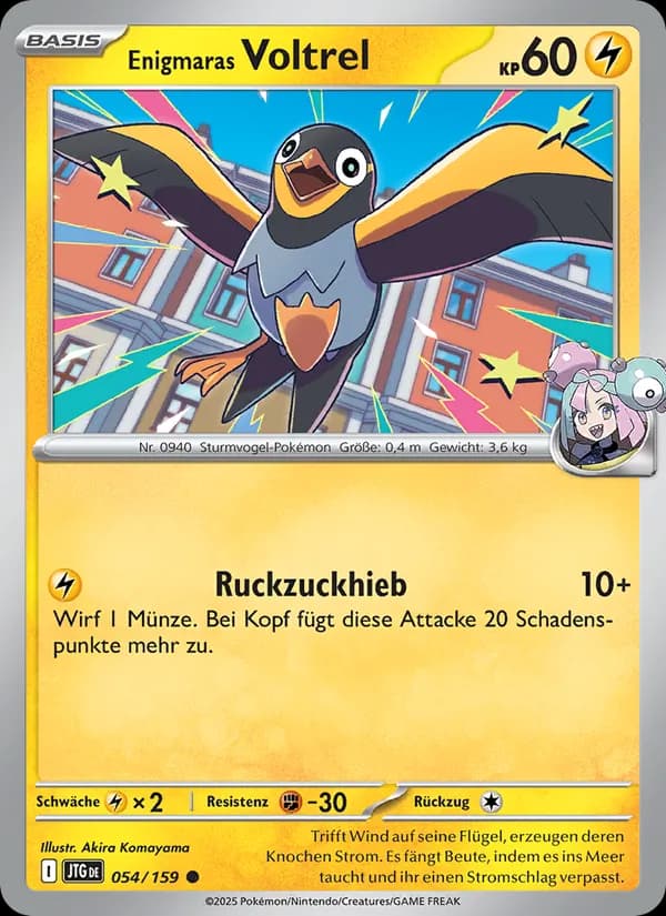 Enigmaras Voltrel card in German