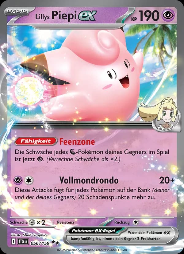 Lillys Piepi-ex card in German