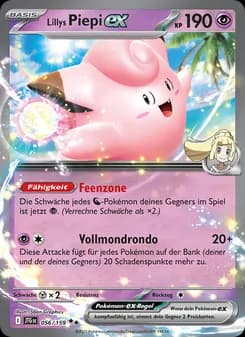 Lillys Piepi-ex card in German