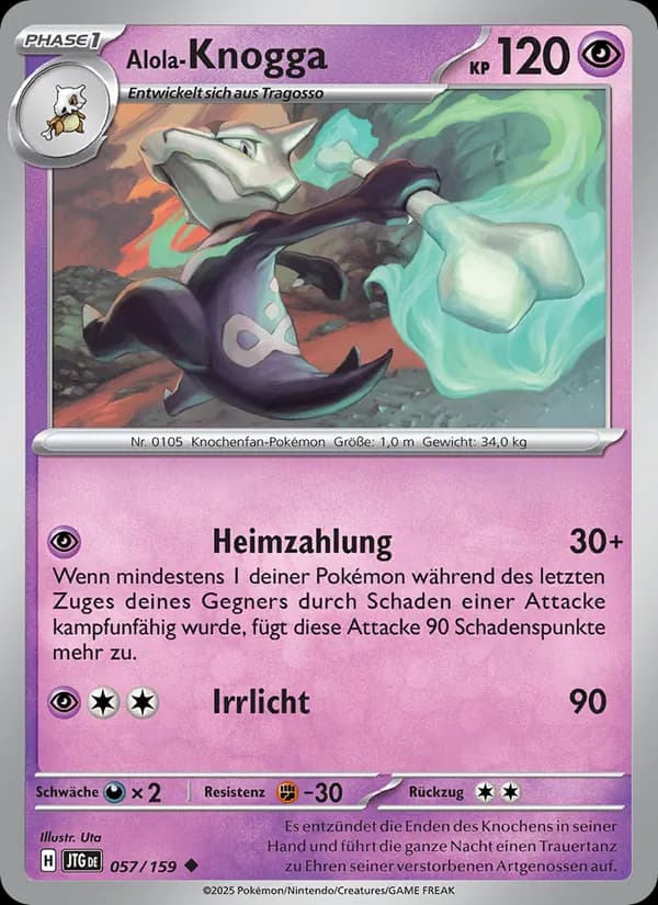 Alola-Knogga card in German