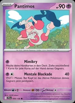 Pantimos card in German