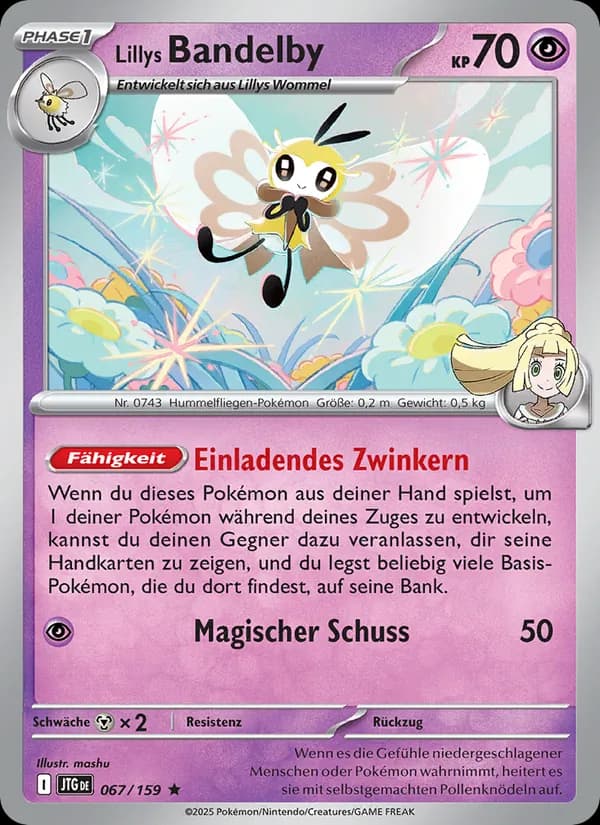 Lillys Bandelby card in German